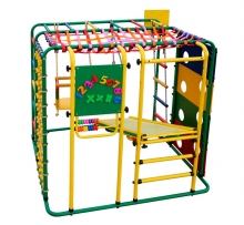 Напольный игровой комплекс, качели, горка, скалодром, паутина, мольберт, счёты VT-444