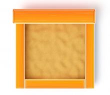 Песочница 140*140 см с лавочкой СК-05