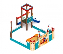 Песочный дворик 444*457 см "Замок" СК-19