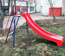 Горка с пластиковым скатом 2,9 м Пионер VT-211