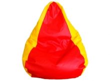 Мягкое бескаркасное кресло-мешок Груша (велюр) с гранулами полистирола ДУ133
