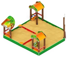 Песочный дворик Полянка СК-91