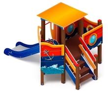Игровой комплекс "Катерок" для детской площадки СК-65