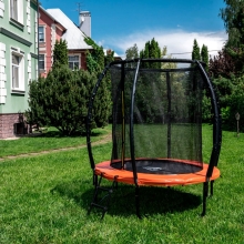 Батут с сеткой KENGOO II 5FT D=150 см оранжево-черный DR-351                                   