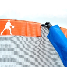 Батут с сеткой JUMP BASKET 16FT D=488 см синий/красный  DR-299