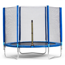 Детский батут с сеткой Trampoline Fitness 8FT D=244 см синий DR-319