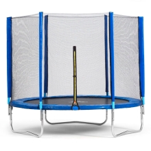 Батут для детей с сеткой Trampoline Fitness 6FT D=183 см синий DR-317
