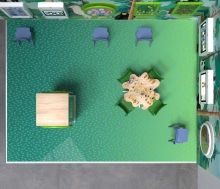 Детская комната с интерактивном оборудованием Classic L 12 м² IKC16