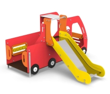 Игровой модуль Пожарная машина с горкой АФ-422