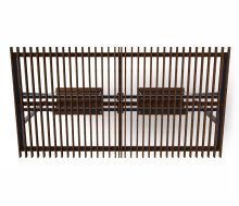 Пергола тент с качелями (наклоная) 3000x5660x3165 СК-134