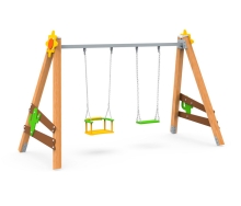 Качели на брусе «Кактус» двойные АФ-514