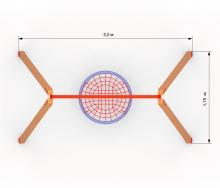 Качели деревянные "Крепкие" без подвеса BB-30