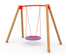 Качели деревянные "Крепкие" без подвеса BB-30