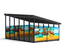 Теневой навес Дино 6000х4080х3300 СК-154