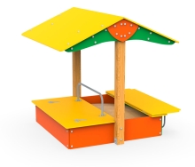 Песочница с крышкой и навесом 170*150 см АФ-83