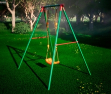 Качели детские уличные на метал. опорах ДР282