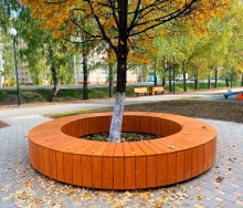 Скамейка «Кольцо» без спинки АФ-528