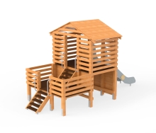 Детский игровой комплекс с домиком и горкой АФ-598