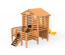 Детский игровой комплекс с домиком и горкой АФ-598