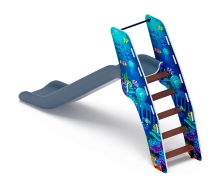 Горка пластиковая, скат H=1200, серый "Морской" СК-228