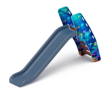 Горка пластиковая, скат H=1200, серый "Морской" СК-228