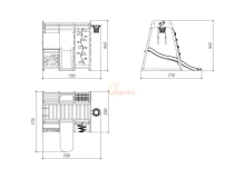 Детская игровая площадка Савушка Непоседа 4 (сосна) СВ-38