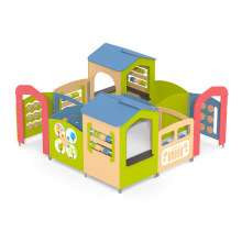 Игровой дворик-лабиринт для детской площадки 3*3м 464РА