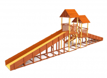 Зимняя горка Савушка Зима 7/4, скат h1 = 1,5 м, h2 = 2,3 м СВ-43 