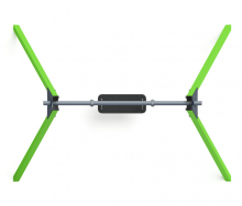 Качели для детской площадки металлические одноместные, без спинки, цвет зеленый СК-233