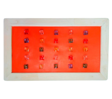 Тактильная дорожка из 7-ми модулей, размер 3500х300х25 ДУ480