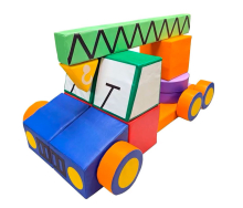 Мягкий модуль-конструктор «Гараж" 29 элементов ЛА698