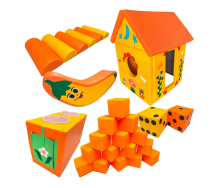 Набор мягких модулей для игровой комнаты "Цветочный" ЛА694