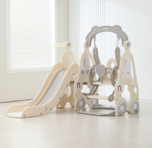 Горка с качелями UNIX Kids "Машина", цвет серый UN-10