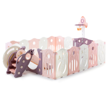 Манеж детский UNIX Kids "Пространство Космос", размер 200x240 см, цвет розовый UN-14