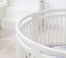 Манеж детский "Классический" круглый, диаметр 150 см, цвет белый UN-26