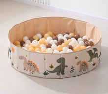 Комплекс домик игровой UNIX Kids "Дино" и сухой бассейн "Дино" (100 см) с шариками UN-32