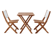 Набор садовой мебели из акации, 2 стула и столик ОГ-83