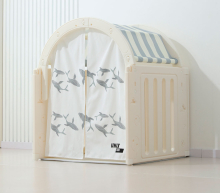 Комплекс домик игровой UNIX Kids "Океан" и сухой бассейн "Океан" (100 см) с шариками UN-33