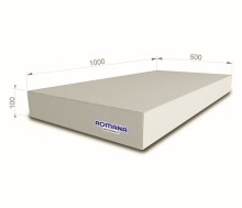 Мат детский гимнастический 100*50*10 см RA-134