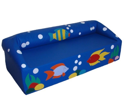 Детский мягконабивной диван "Рыбки" НЛ18