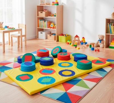 Развивающий мат с мягкими таблетками НЛ101