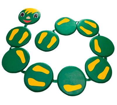 Сенсорная дорожка «Змейка» (10 кругов), размер круга 30*2 см ЛА676