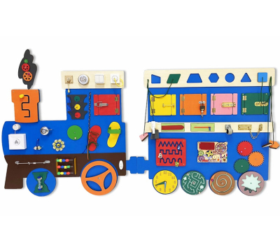 Бизиборд настенный «Паровозик» НЛ122