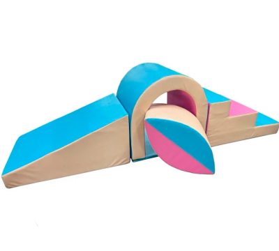 Набор мягких модулей с горкой, тоннелем и эллипсом ЛА699