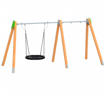 Качели на брусе «Гнездо + 1 подвес», 1 подвес на выбор  АФ-113