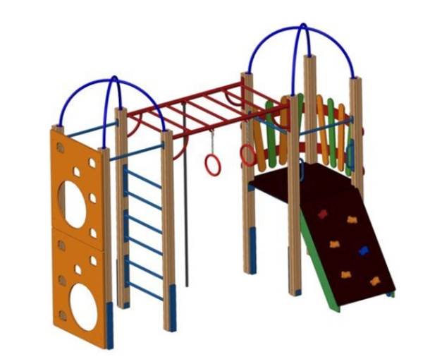 Детский спортивный комплекс для улицы ДВ7