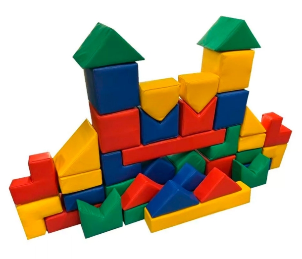 Мягкий детский конструктор Строитель 40 элем. ЛА128