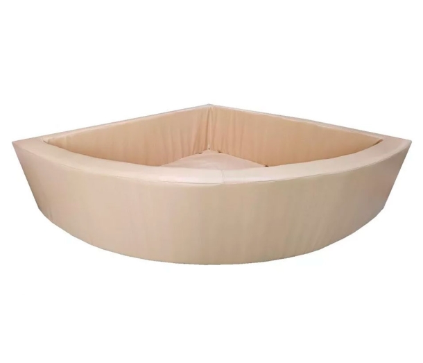 Детский сухой бассейн угловой R140xH40-R200xH40 бежевый ЛА522