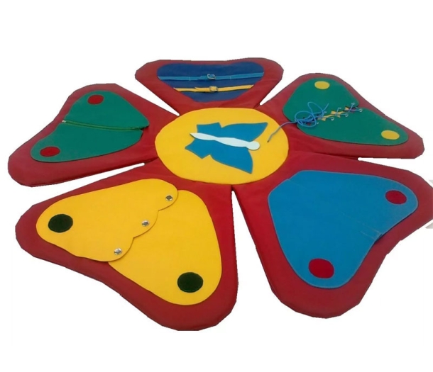 Мягкий модуль дидактический «Цветок» 80*1 ЛА358