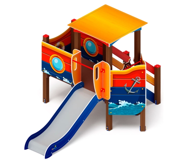Игровой комплекс "Катерок" для детской площадки СК-65